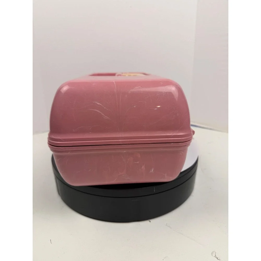 Caboodles On-The-Go Girl Makeup Organizer Case Pink Marble Mirror Vintage Style
